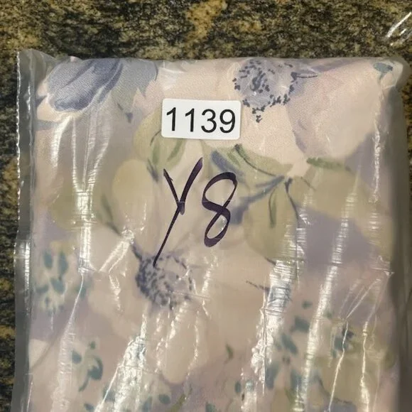 Vintage All That Jazz Dress Womens 9/10 Purple Floral Maxi Sleeveless 90s‎ USA - Picture 16 of 16